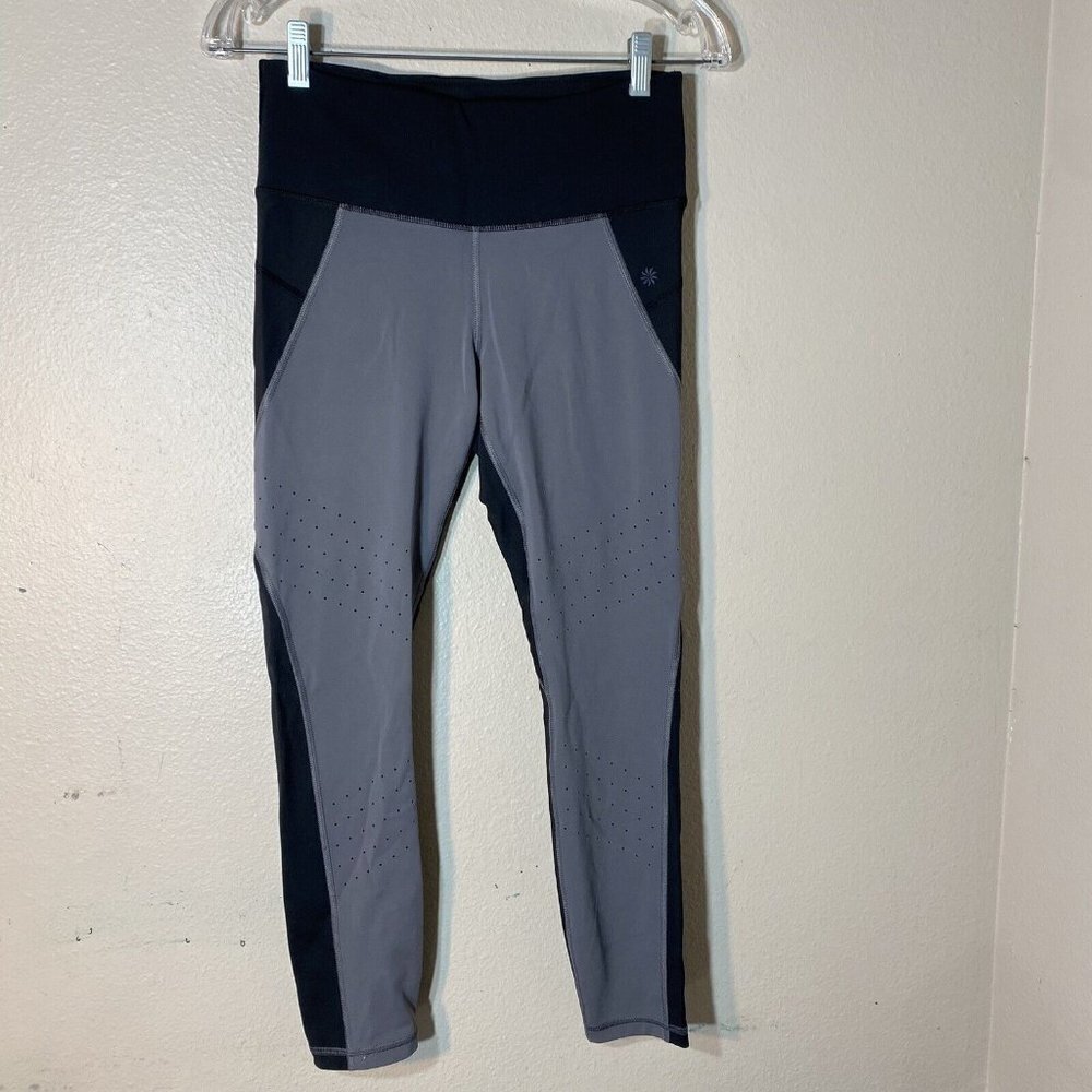 Athleta Sculptek Stealth Trucool 7/8 Tight Leggings Black Small‎ Athletic Gym